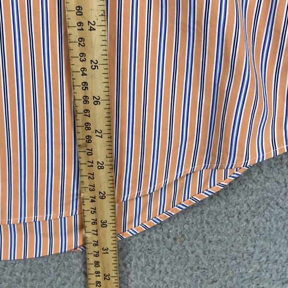 VTG Ralph Lauren Custom Fit Button Down Shirt Men's 16 34/35 Medium Striped - Picture 9 of 12